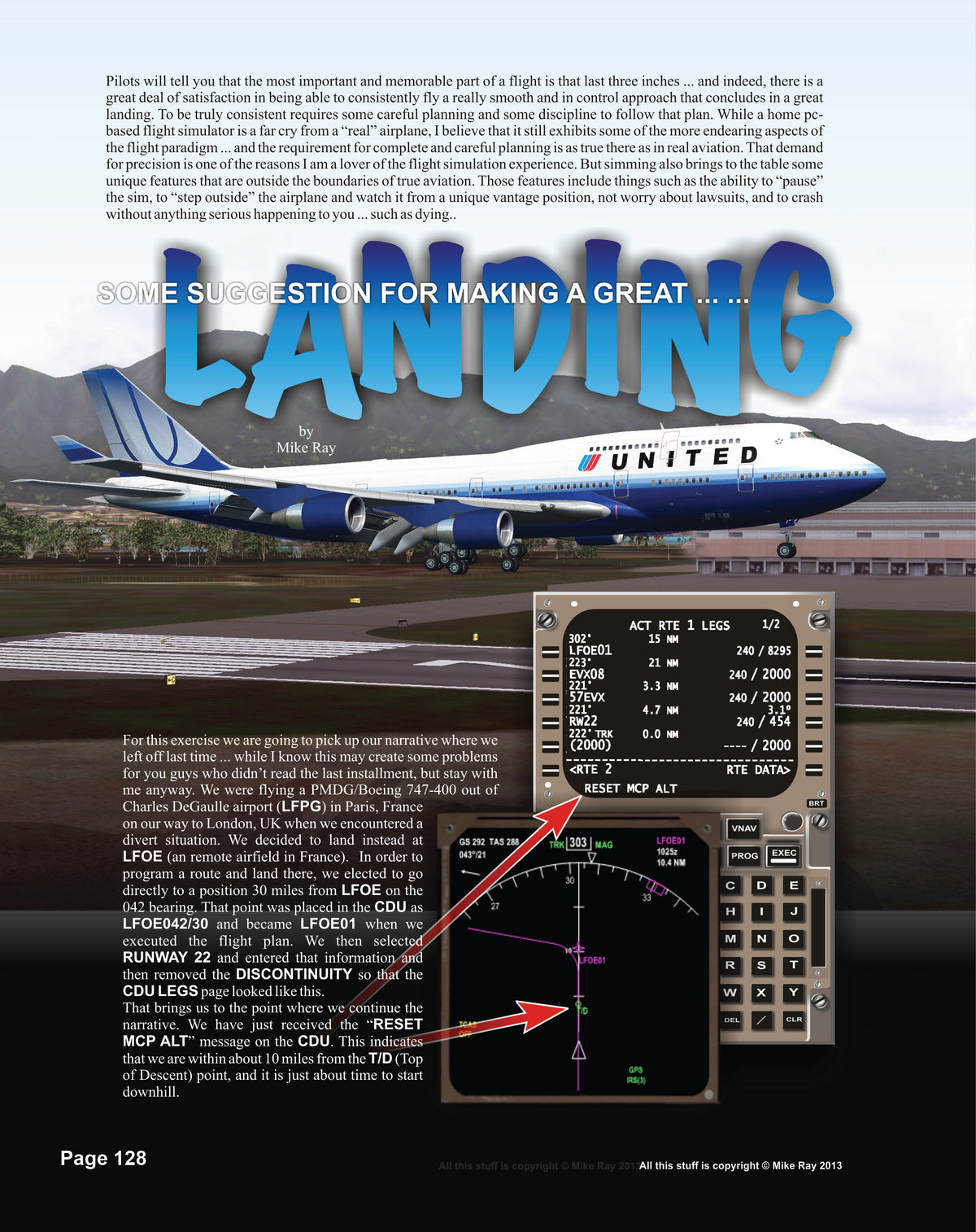 Some Suggestions for Making a Great Landing