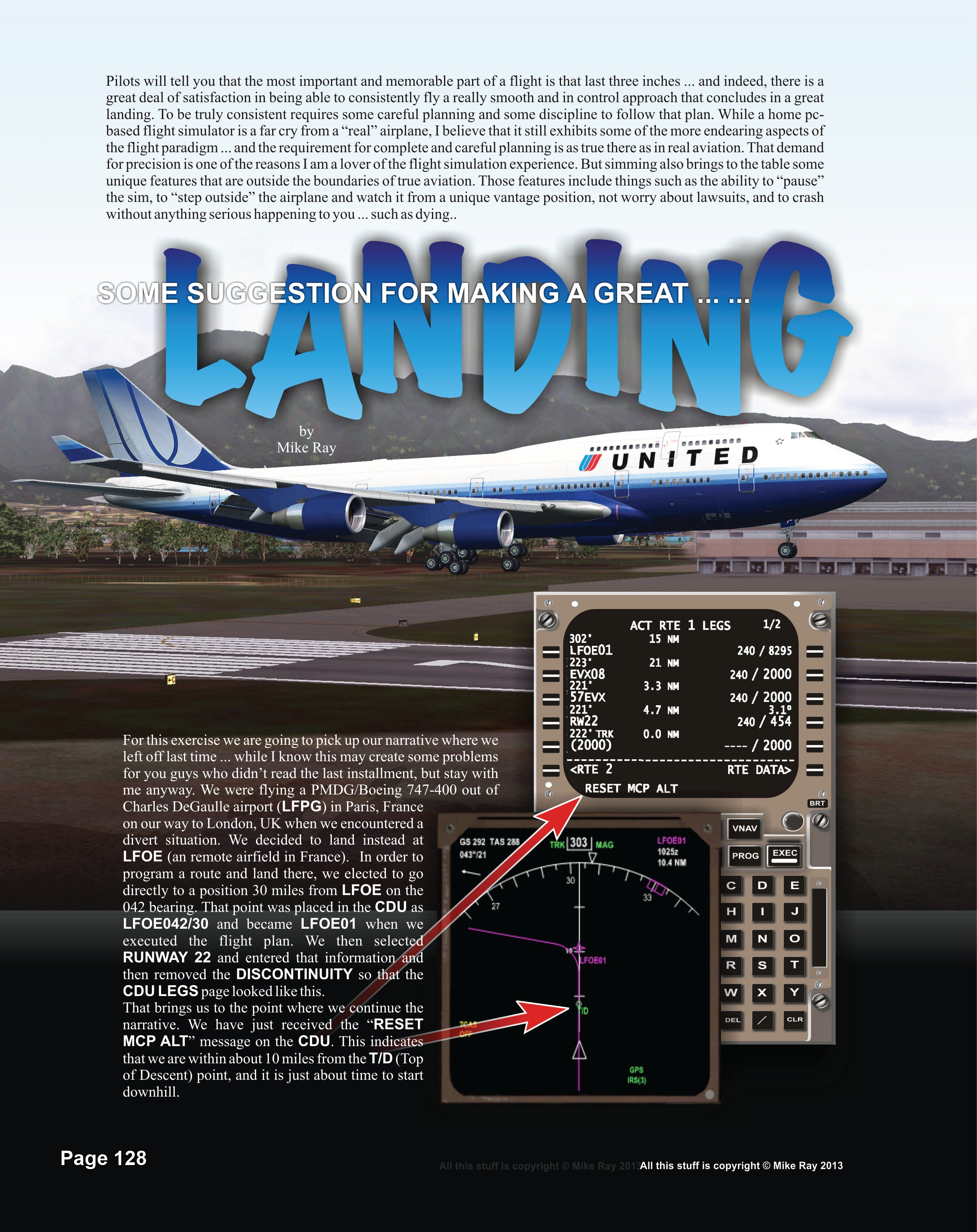 Some Suggestions for Making a Great Landing