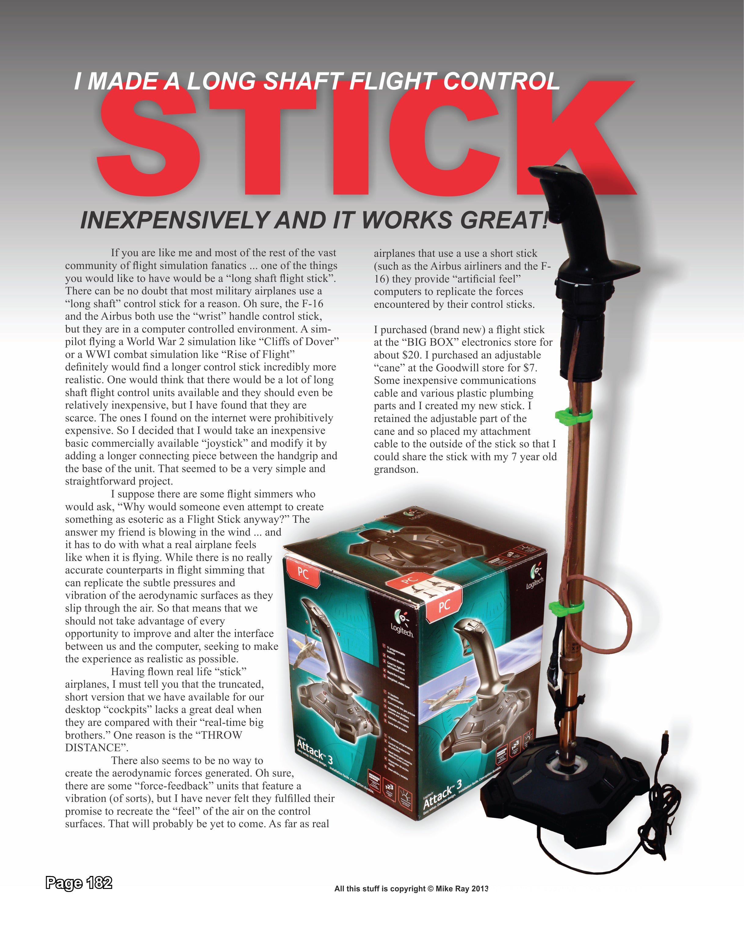 Long Shaft Control Stick