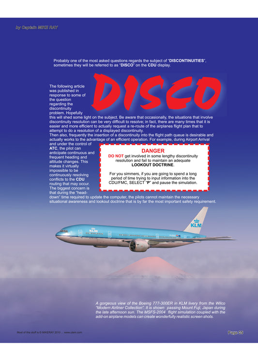 KLM airplane with text and graphics on a blue background