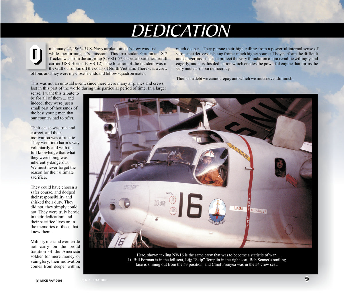 Grumman S‑2 Tracker – Stoofdriver Naval Aviation History & USS Hornet 1965 Cruise (PDF) by Lt. Mike Ray